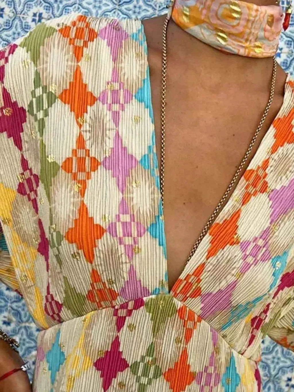 Full Size Printed Deep V-Neck Dress Plus Size 6774c9e4-ef1d-4037-aab5-762f5b398715-Max-Origin