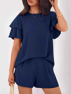 Ruffle Sleeve Top and Shorts Two-Piece Set 6774f55e-78ef-4a72-9c59-4c6304b118bd-Max-Origin