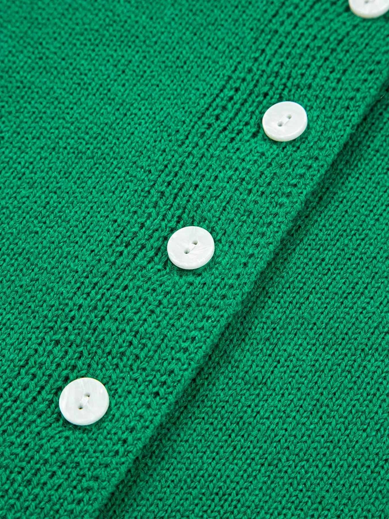 Solid Color Knit Button Drop Shoulder Sweater Cardigan 67964ee8cef144eb85f233effc2a0b30-Max-Origin