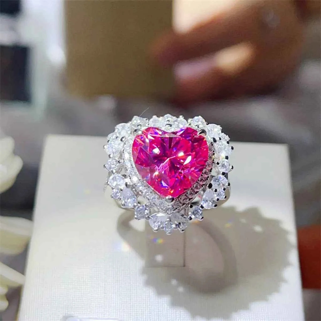 5 Carat Moissanite 925 Sterling Silver Heart-Shaped Ring Pink 6797fe56-7347-460d-b713-95e76c395dee-Max-Origin