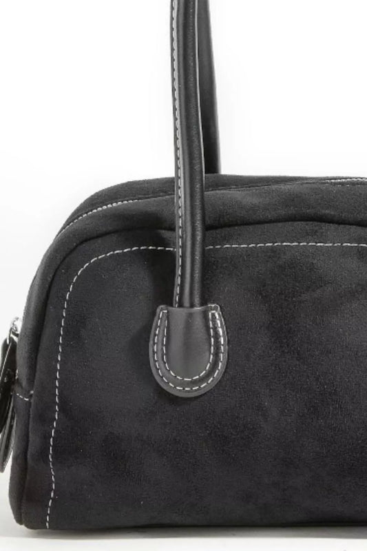 Fame Faux Suede Baguette Hand Bag 67ac520d-10a8-4dcf-ba10-9f65c31b8558-Max-Origin