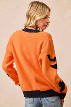 BiBi Halloween Witch Hat Moon Bat Artwork Cardigan 67b2ea4c9cef4b4abc2e53a92081cc78-Max-Origin