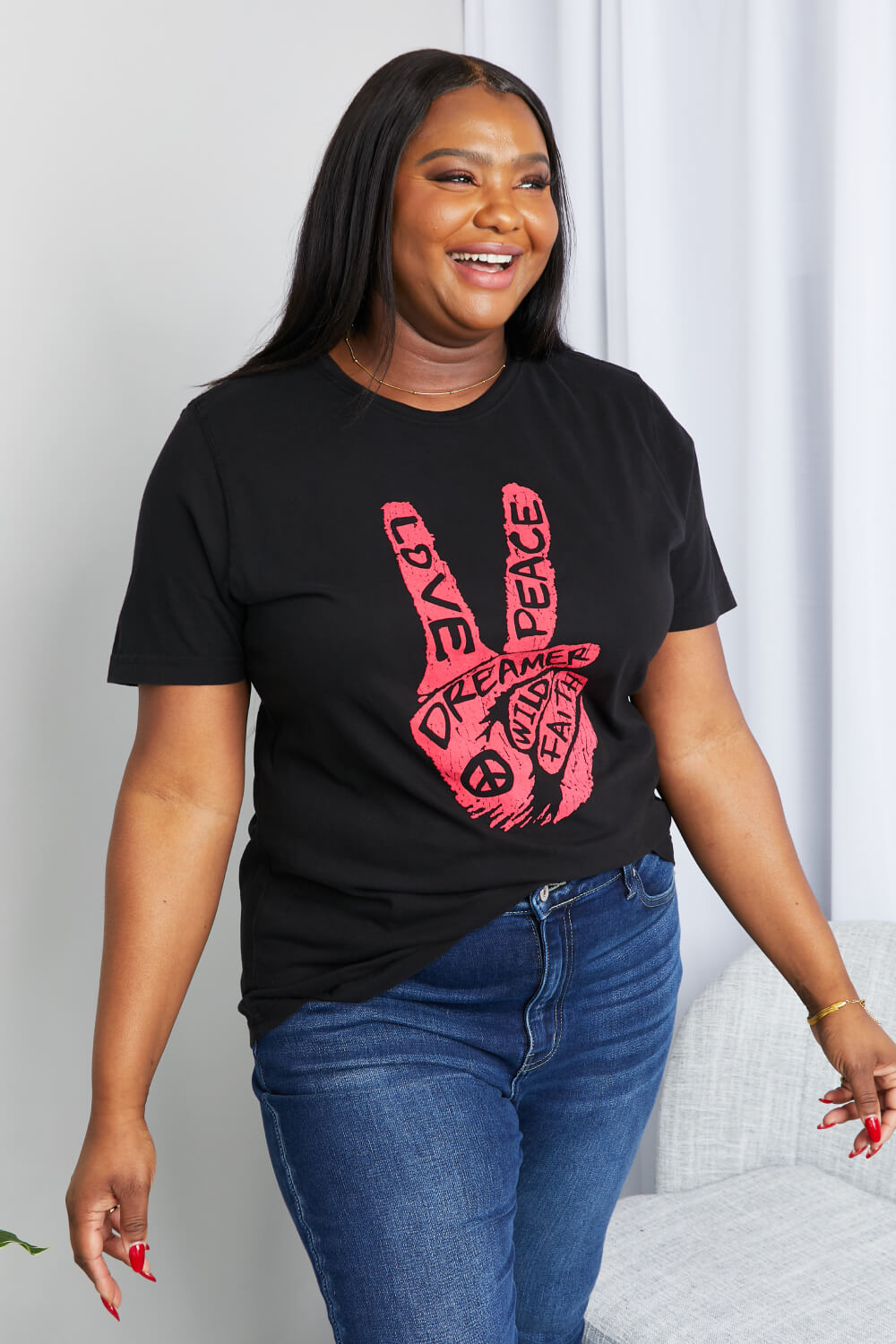 mineB Full Size Graphic Tunic T-Shirt 67b44889a97d4608959678a983470c09-Max