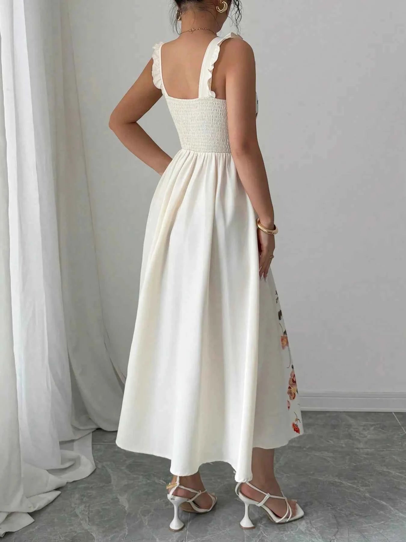 Printed Square Neck Midi Dress 67c3a8d0-b3d4-4906-883b-a4801770c3e8-Max-Origin