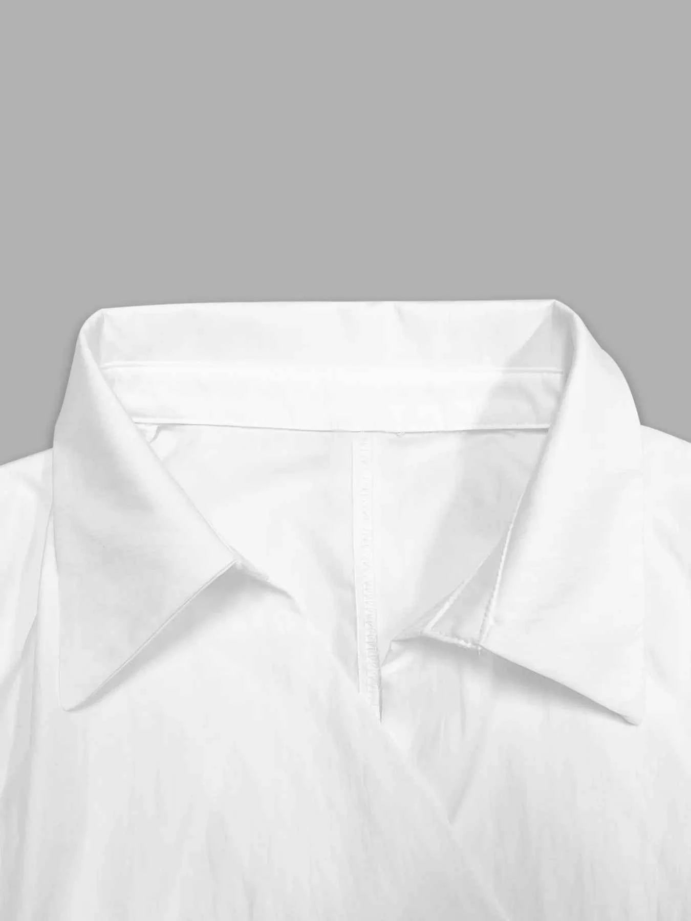 Asymmetric Collared Neck Long Sleeve Shirt 67cee22d30a4425a910d48a2b712104d-Max-Origin