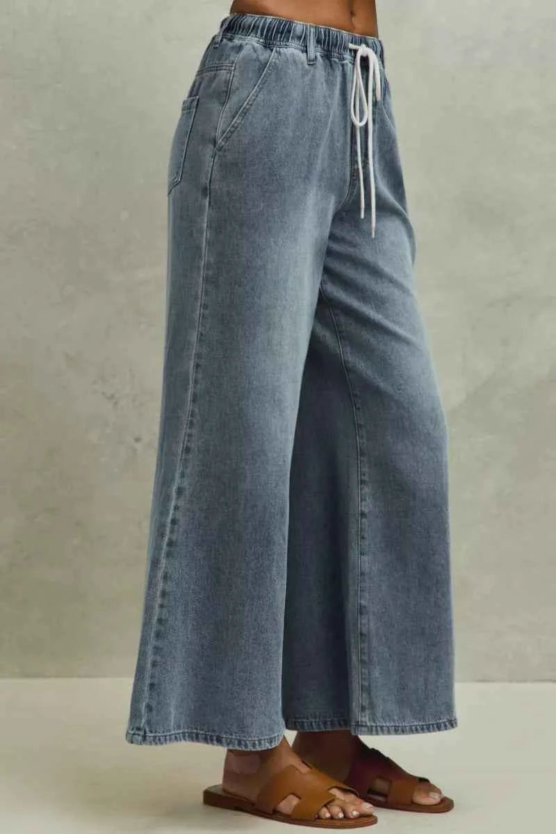 SO ME Mid Rise Elastic Waist Flare Denim Jeans 67cf0e5afb4744d6a36a906bdcc8ce52-Max-Origin