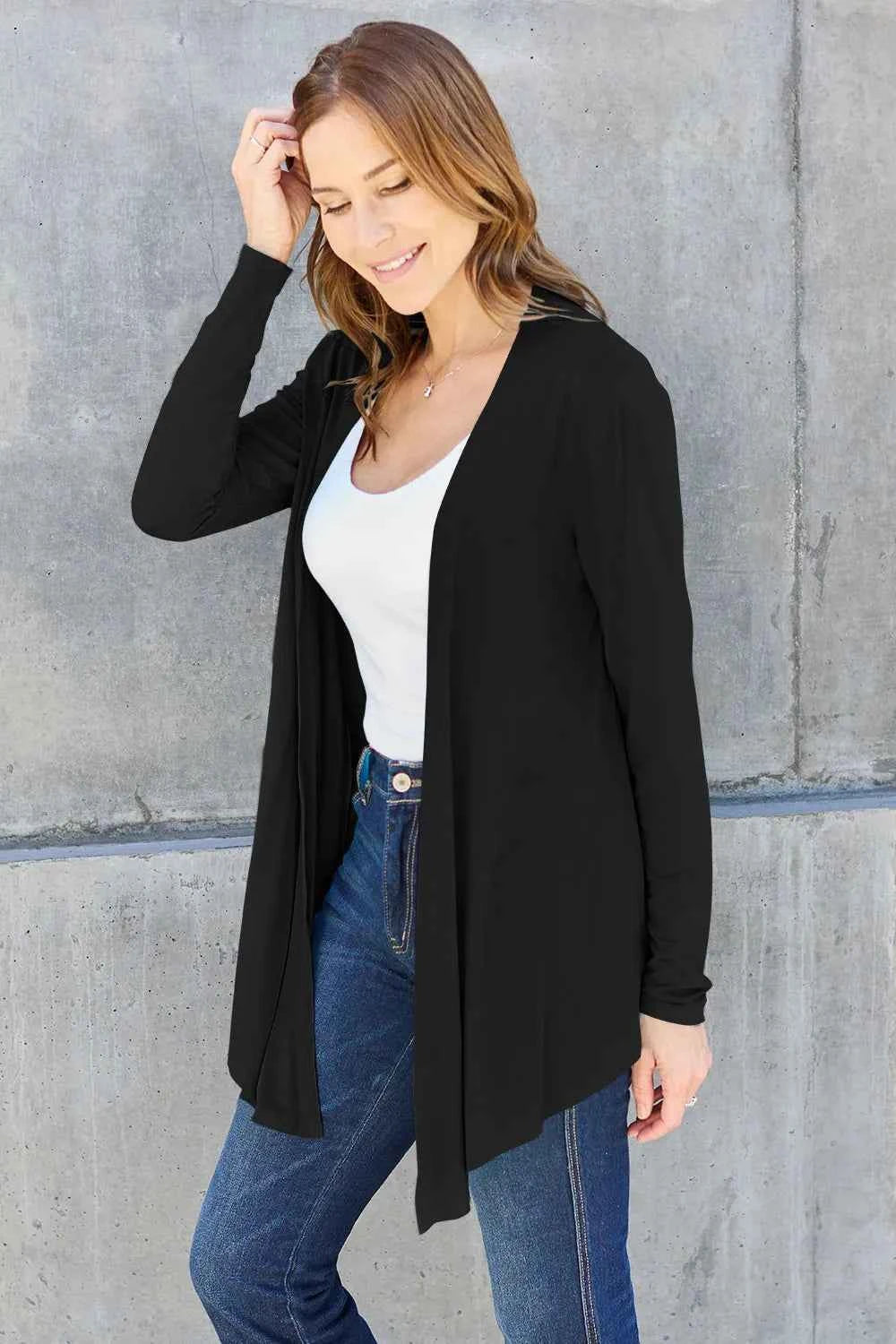 Basic Bae Full Size Open Front Long Sleeve Cardigan 67d664dc-891f-4337-98a7-15a2fb9936bb-Max