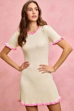 Contrast Ruffled Sweater Knit Mini Dress 6802d5abb0f145858277ec88913a89ce-Max-Origin