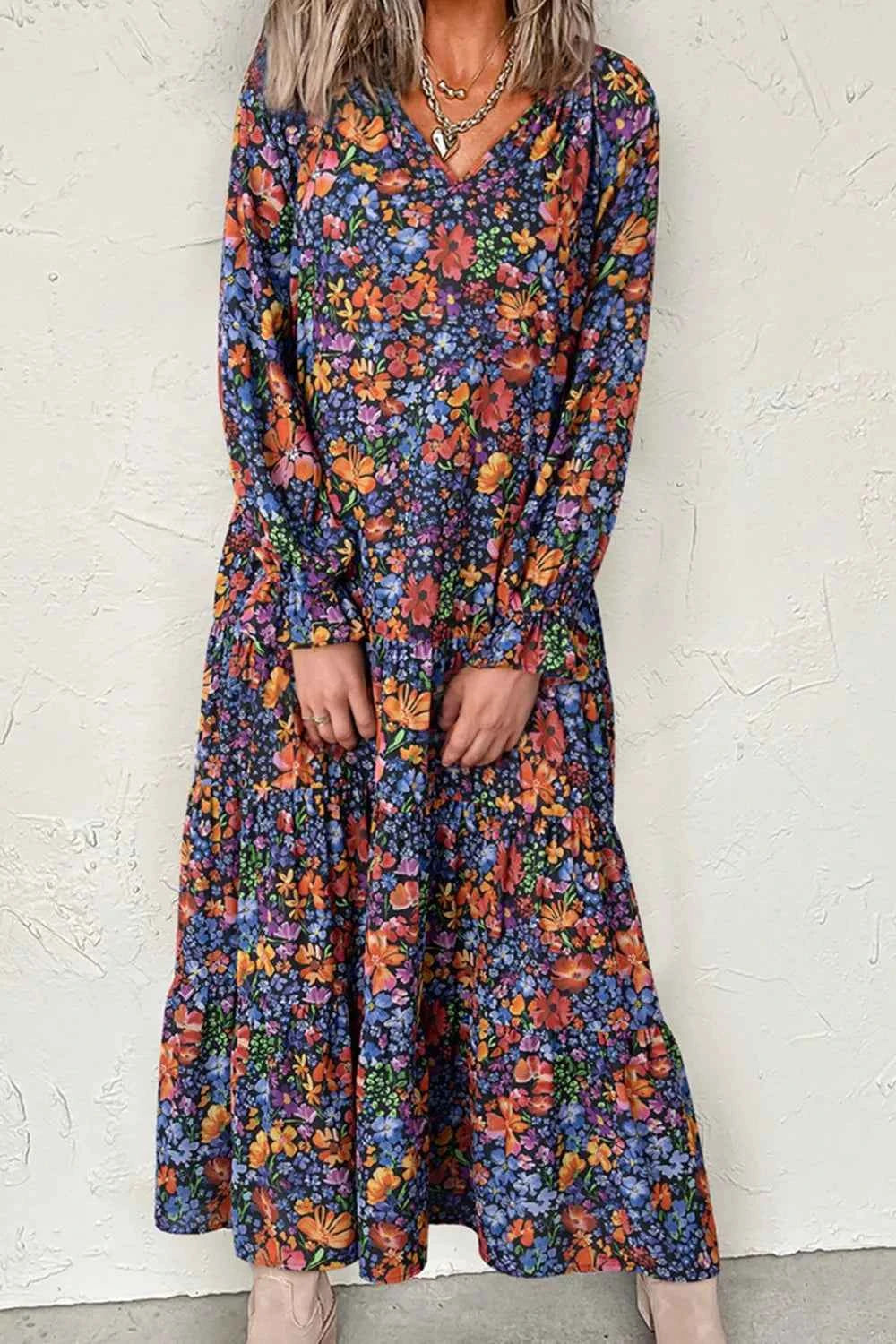 Floral Notched Flounce Sleeve Maxi Dress 681251bb-6438-4a48-a7ce-507148491e36-Max-Origin