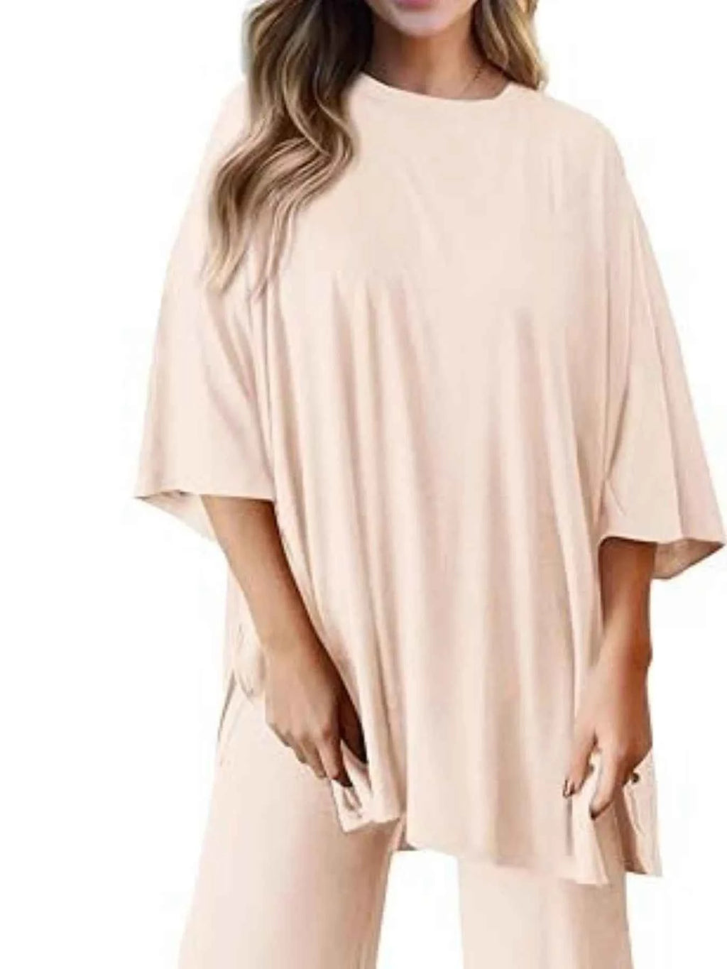 Relaxed Fit Round Neck Top and Pants Two-Piece Set 68143df9-bb0c-4dd8-a984-a84c55460198-Max-Origin