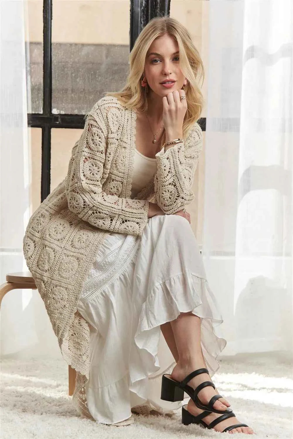 ADORA Long Sleeves Crochet Elastic Cardigan 681da0aa26b446dea3b1a6bd06845a65-Max-Origin