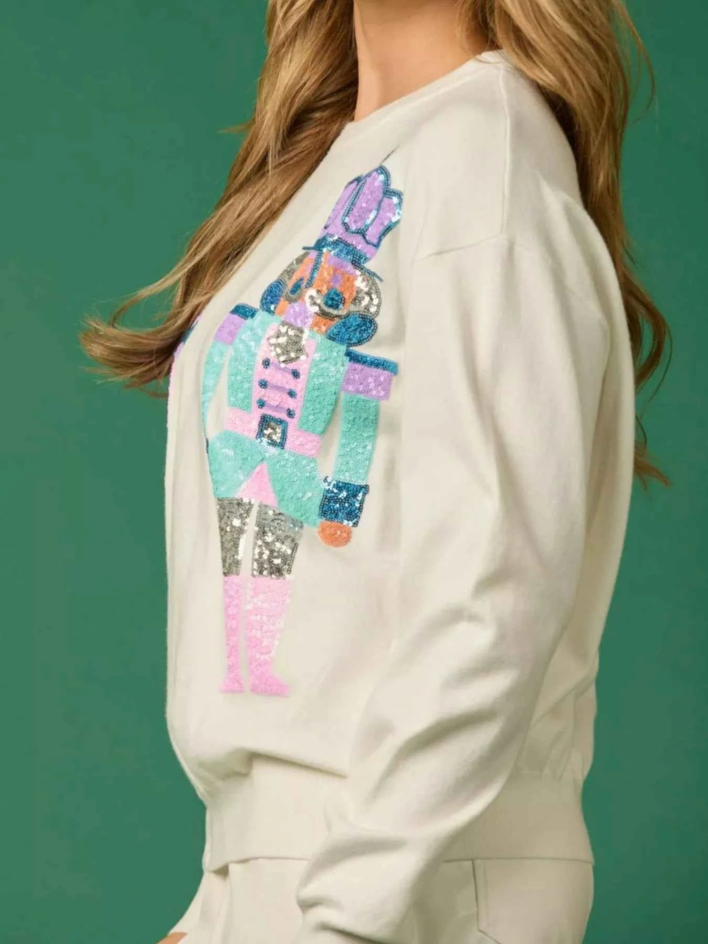Sequined Nutcracker Long Sleeve Sweatshirt 6852969b-0b2c-4482-883e-77dbfff3f463-Max-Origin
