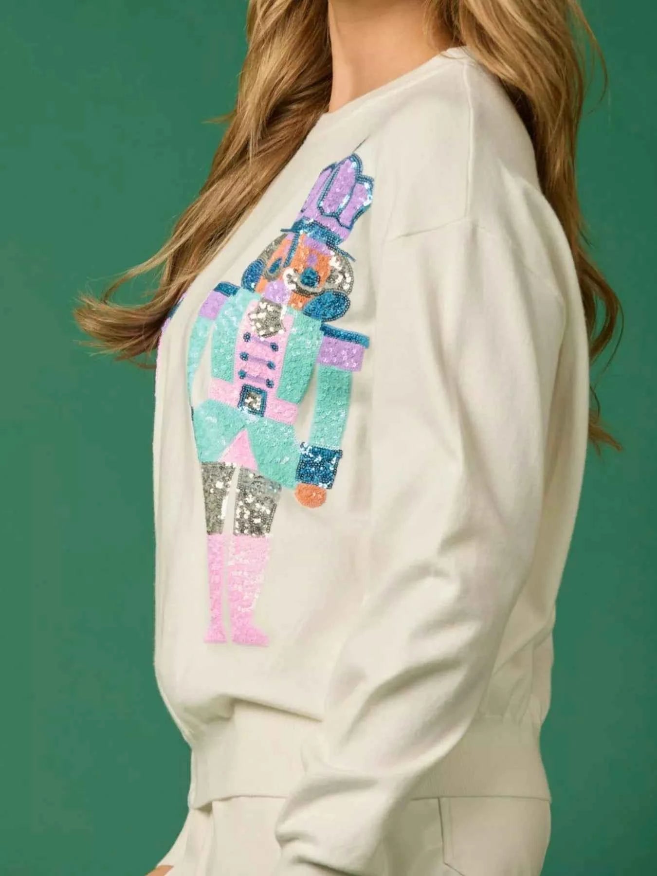 Sequined Nutcracker Long Sleeve Sweatshirt 6852969b-0b2c-4482-883e-77dbfff3f463-Max-Origin