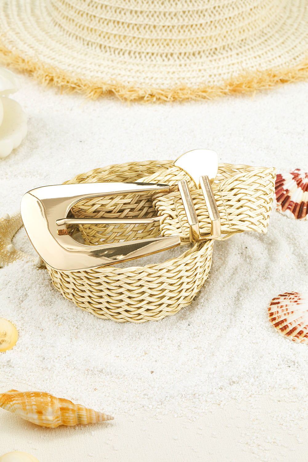 Camel Bohemian Woven Thin Waist Belt 6858df9ccd453c58