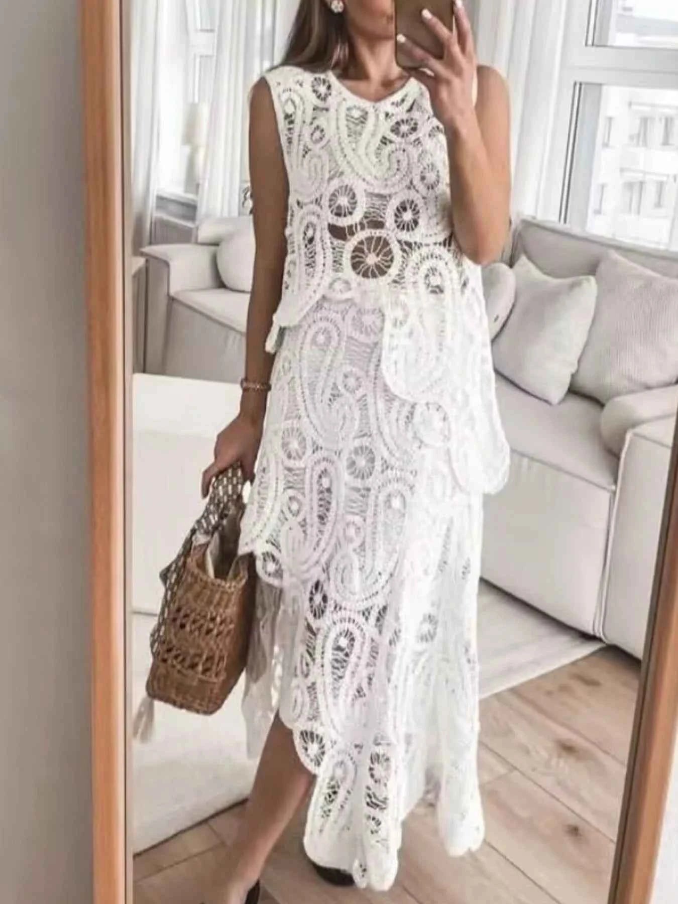 Crochet Sleeveless Tank and Skirt Set 687838350d15411f9b111931bc1088a0-Max-Origin