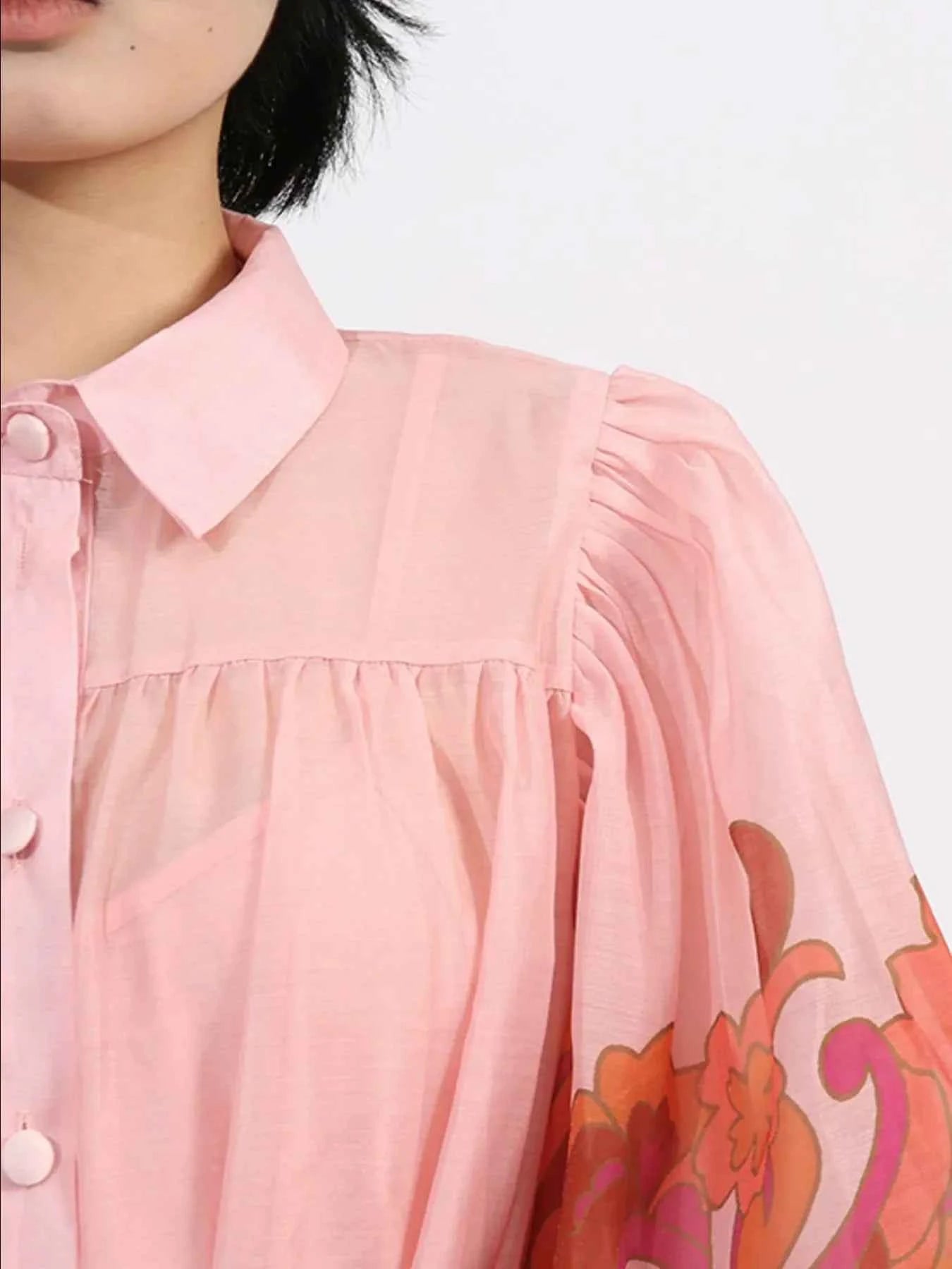 Button Front Puff Sleeve Dress 688a7fea-2254-43cb-ae7b-d89109264b75-Max-Origin