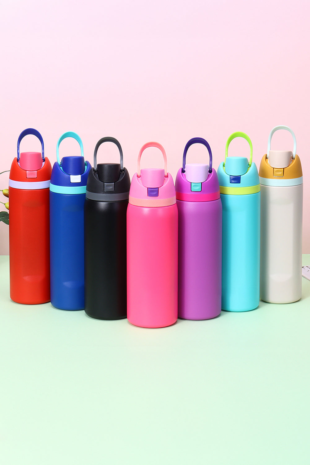 Strawberry Pink Insulated Stainless Steel Water Bottle 68b4cf9c13385fef