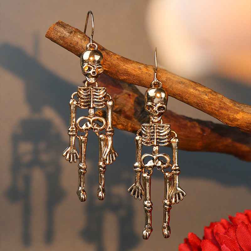Skeleton Alloy Earrings 68e357655fd842cba7fa55e5809533b2-Max