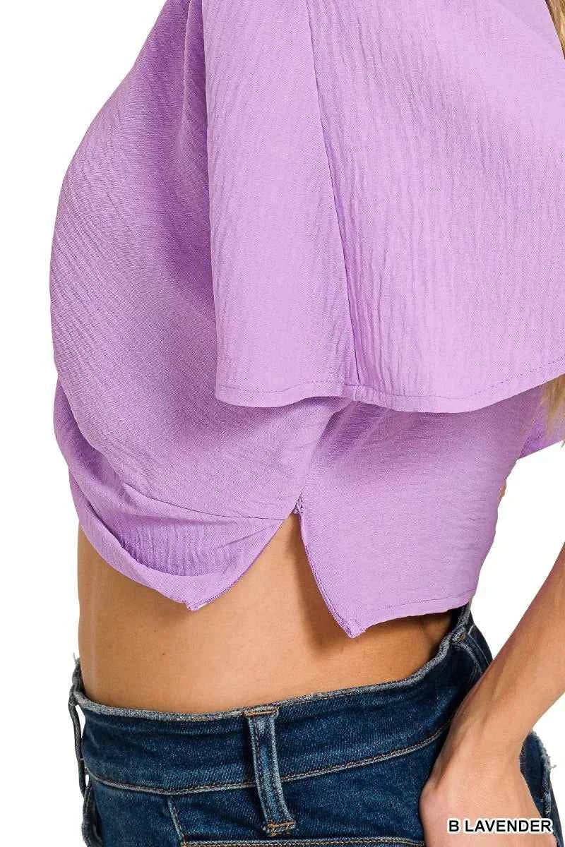 Zenana Woven Airflow Twisted Top & Wide Leg Pants Set 6909c6b797fc4fb6af65678989e524f7-Max-Origin