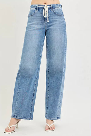 Relaxed Fit Drawstring Waist Jeans LIGHT 6921abbd-3b66-4c8a-adcf-e715ec6e0dc8-Max-Origin