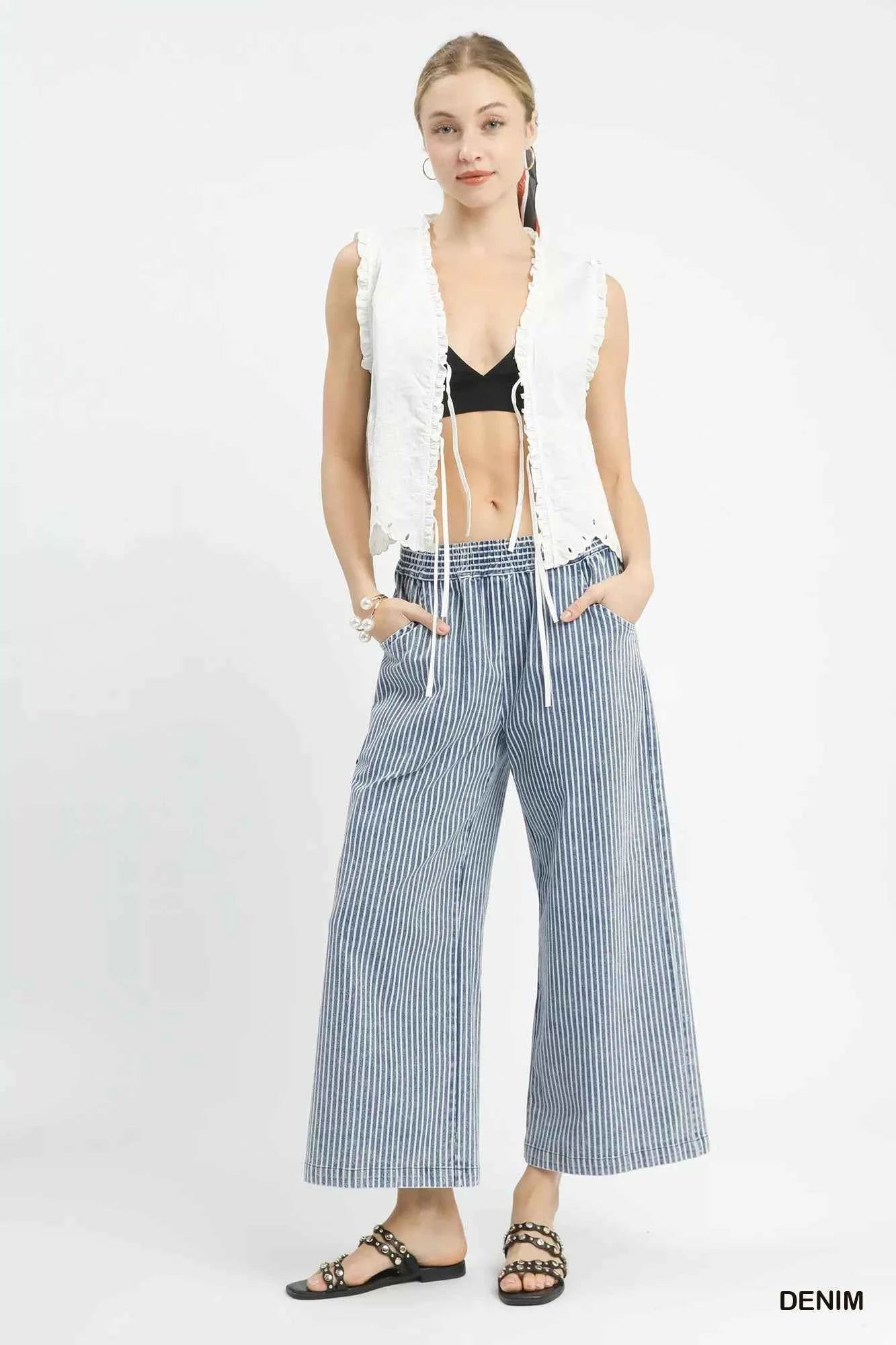 Umgee Stone Wash Stripe Wide-Leg Pants 69265cc6-f78a-42b3-ba93-dd9d7172d0d5-Max-Origin