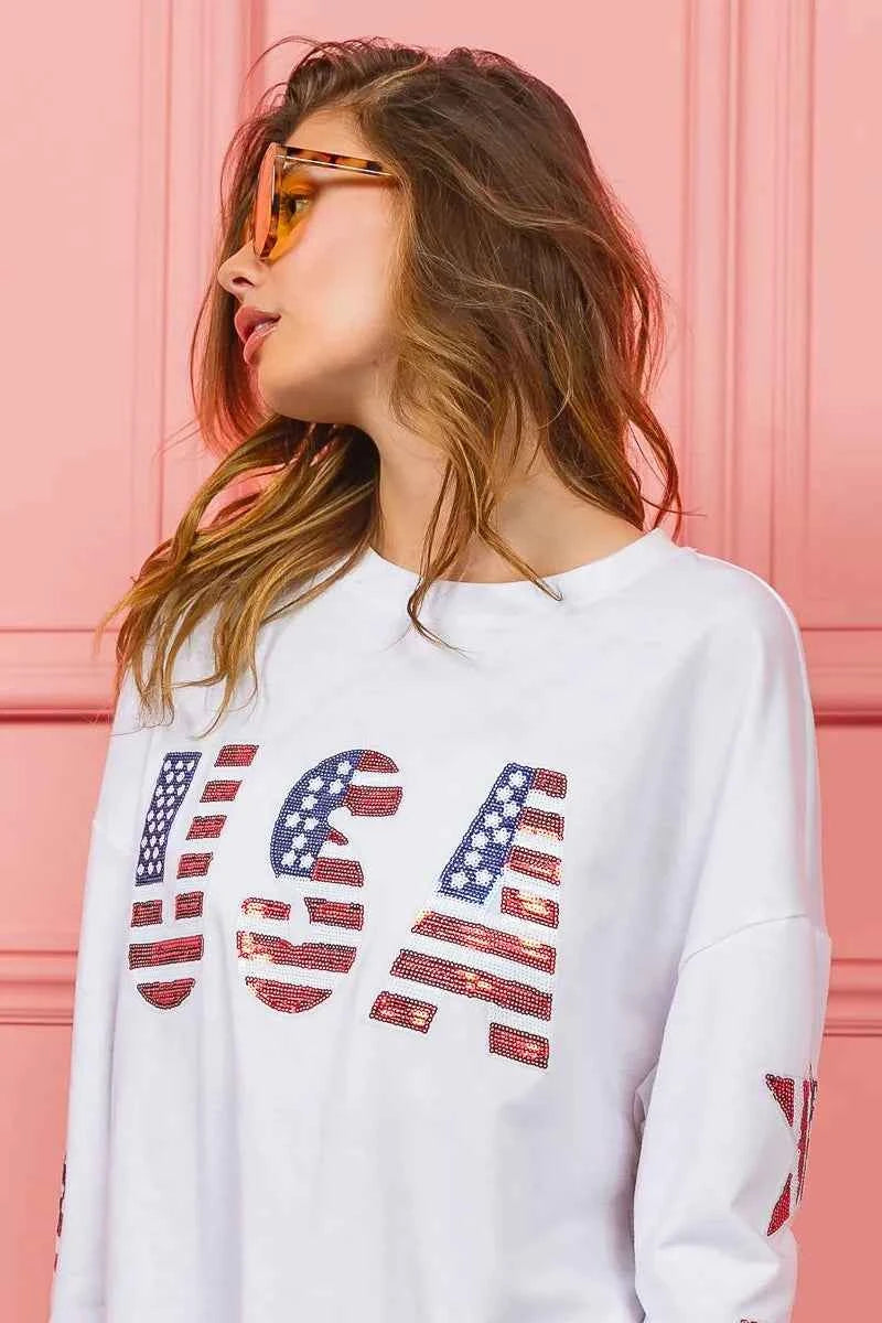 BiBi American Flag USA and Star Sequin Sweatshirt 692804de6fe545ddb0c157497c8c31d3-Max-Origin
