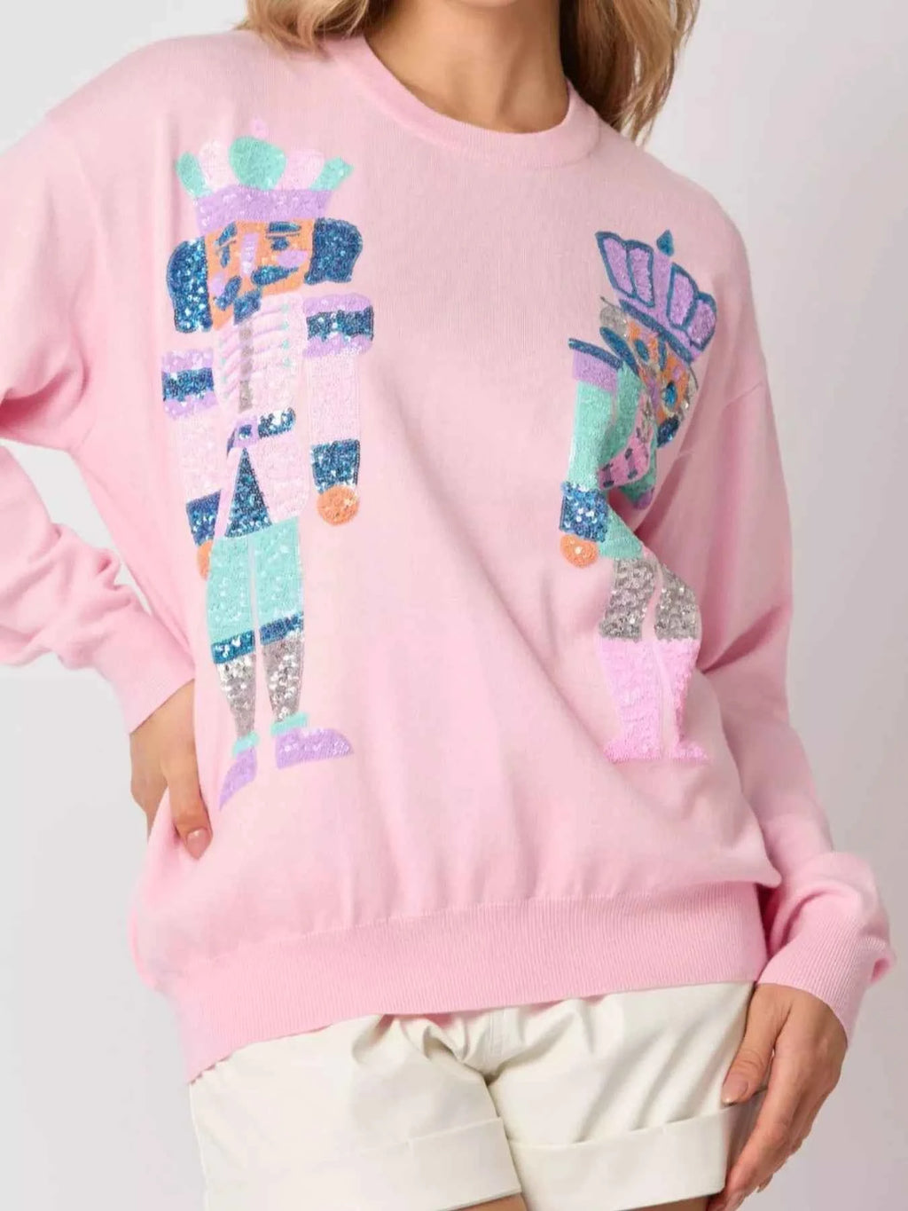 Sequined Nutcracker Long Sleeve Sweatshirt 69524351-a19b-4ec4-b039-162e5975d460-Max-Origin