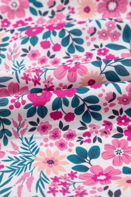 Floral Collared Half-Placket Short Sleeve Mini Dre 696e0b95-59d3-4442-95a9-e9d5ee0156f5