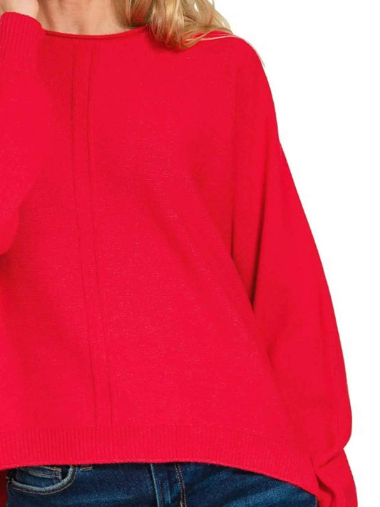 Viscose Front Seam Round-Neck Sweater 6978f7e5-9a22-41af-92e2-3f9f2ff9c194-Max-Origin