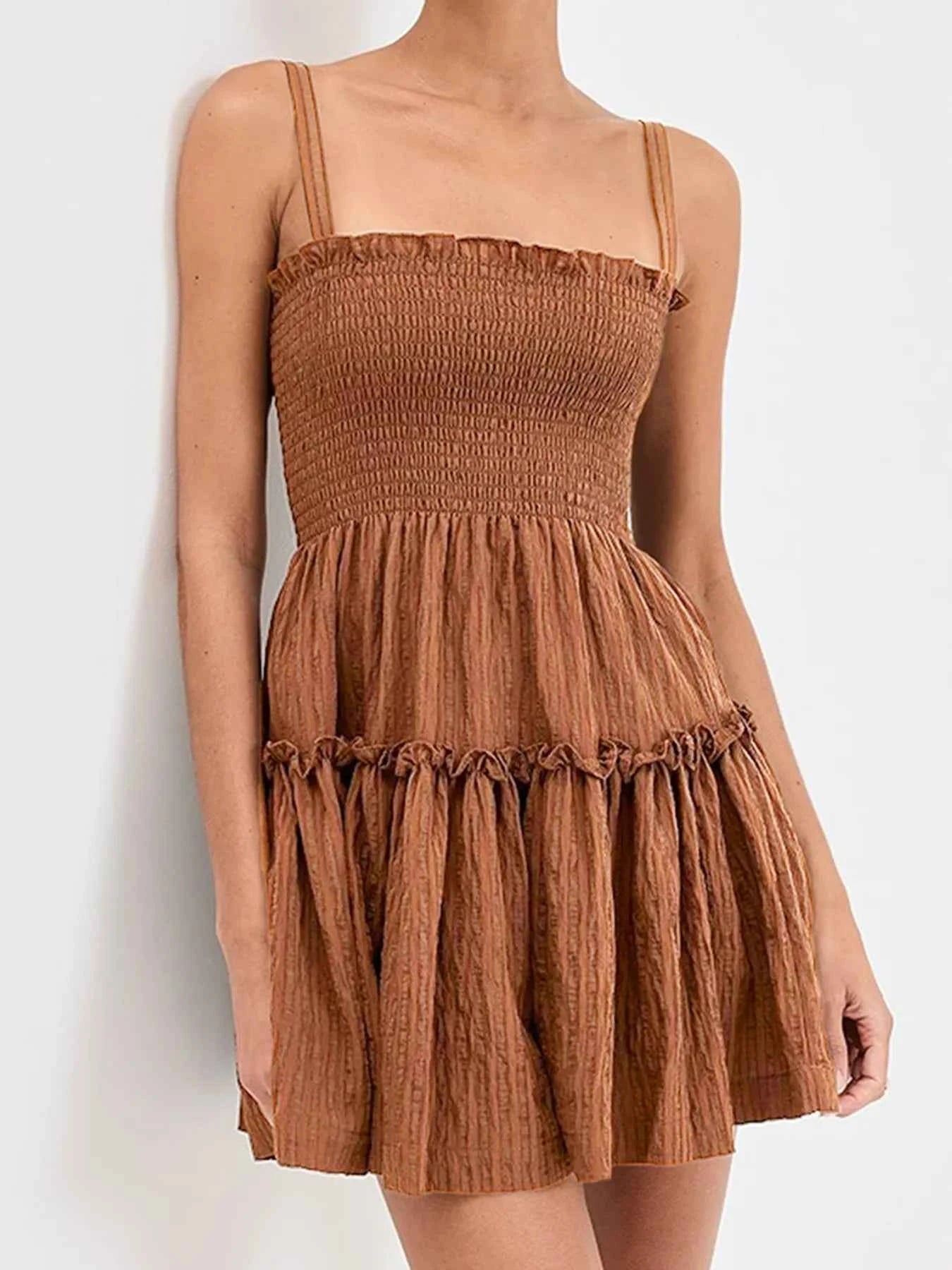 Smocked Frill Cami Mini Dress 69dc5aae99664eca9ca6f01ad1d85d25-Max-Origin