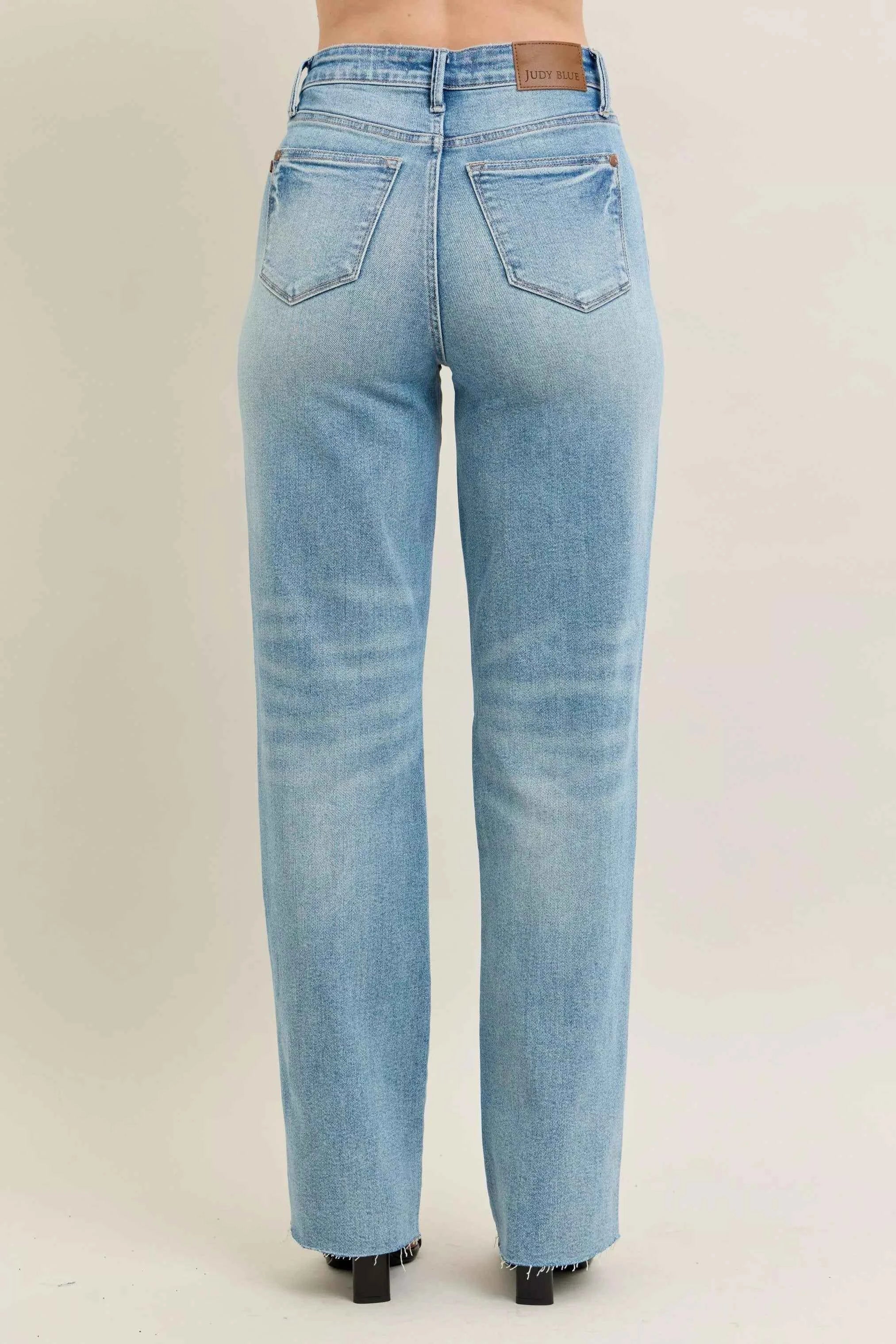 Judy Blue Full Size High Waist Rigid Magic Star Shaped Destroy 90's Straight Jeans Plus Size 69ded97579154a539ffff8908eed0b3c-Max-Origin