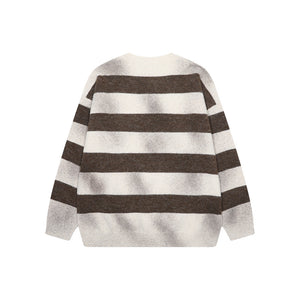 Spray-Dyed Gradient Striped Sweater 6C7C632F3FEAA0D2665937C7B979D335