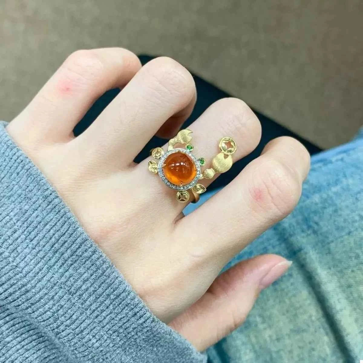 18K Gold-Plated Crab Ring 6a0b6e75-8cb2-474e-a377-fcdd3b85dae2-Max-Origin