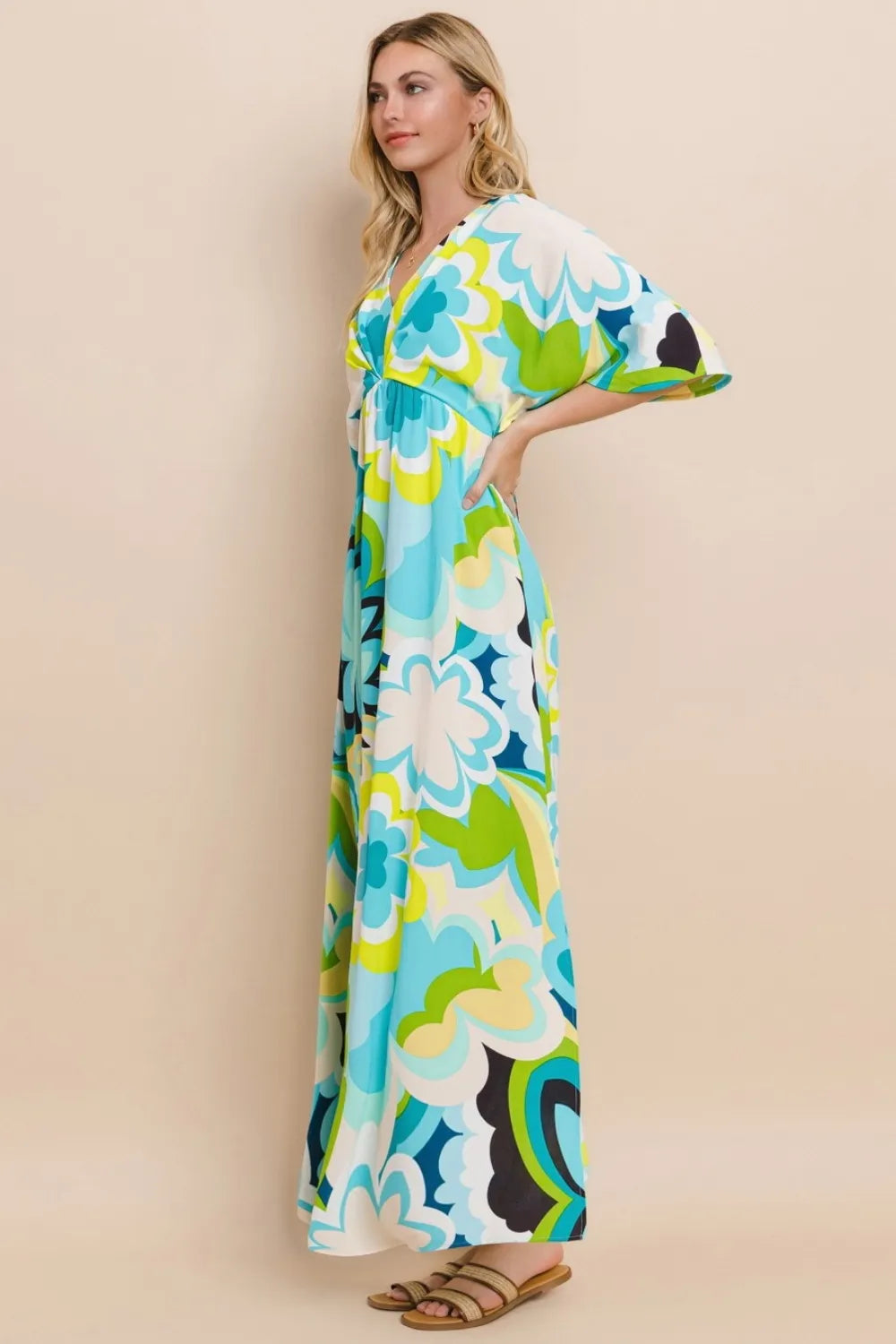 ODDI Floral Printed Slit Maxi Dress 6a0ce1a3-1d55-4fc2-9a9d-ff9cfe4fcf5e-Max