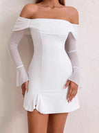 Off-Shoulder Long Sleeve Mini Dress 6a0f03d76ebd41c9a0c4d6422583c8d6-Max-Origin