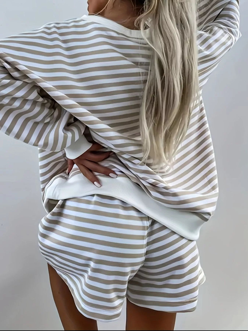 Striped V-Neck Top and Shorts Set 6a1db647-891e-4cb4-bc1d-983cb111779c-Max-Origin