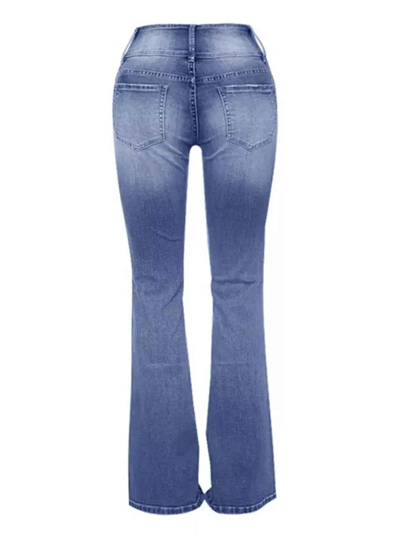 Full Size Vintage Wash Flare Jeans Plus Size 6a2fb947c9df4dc5bd778f1becdc114a-Max-Origin