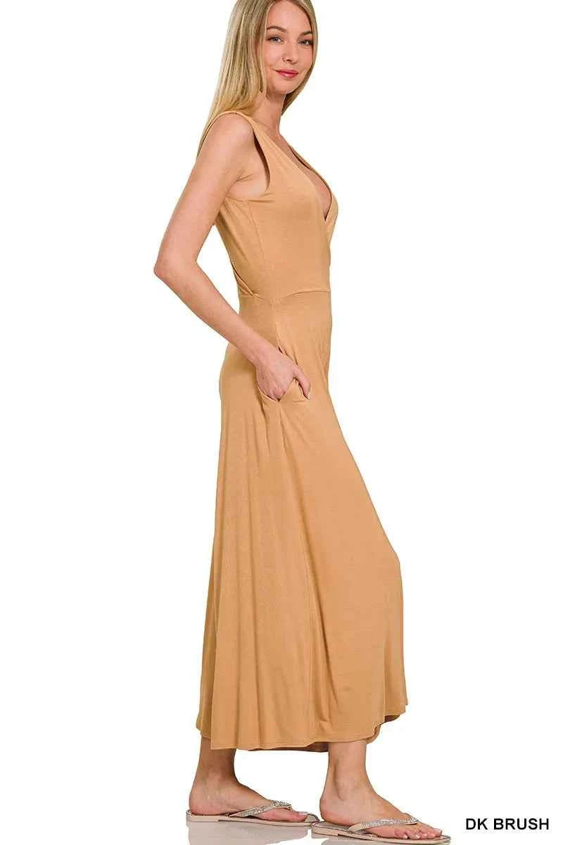 Zenana Surplice Neckline Sleeveless Jumpsuit 6a99abff9dd94545b87adca92f82e61d-Max-Origin