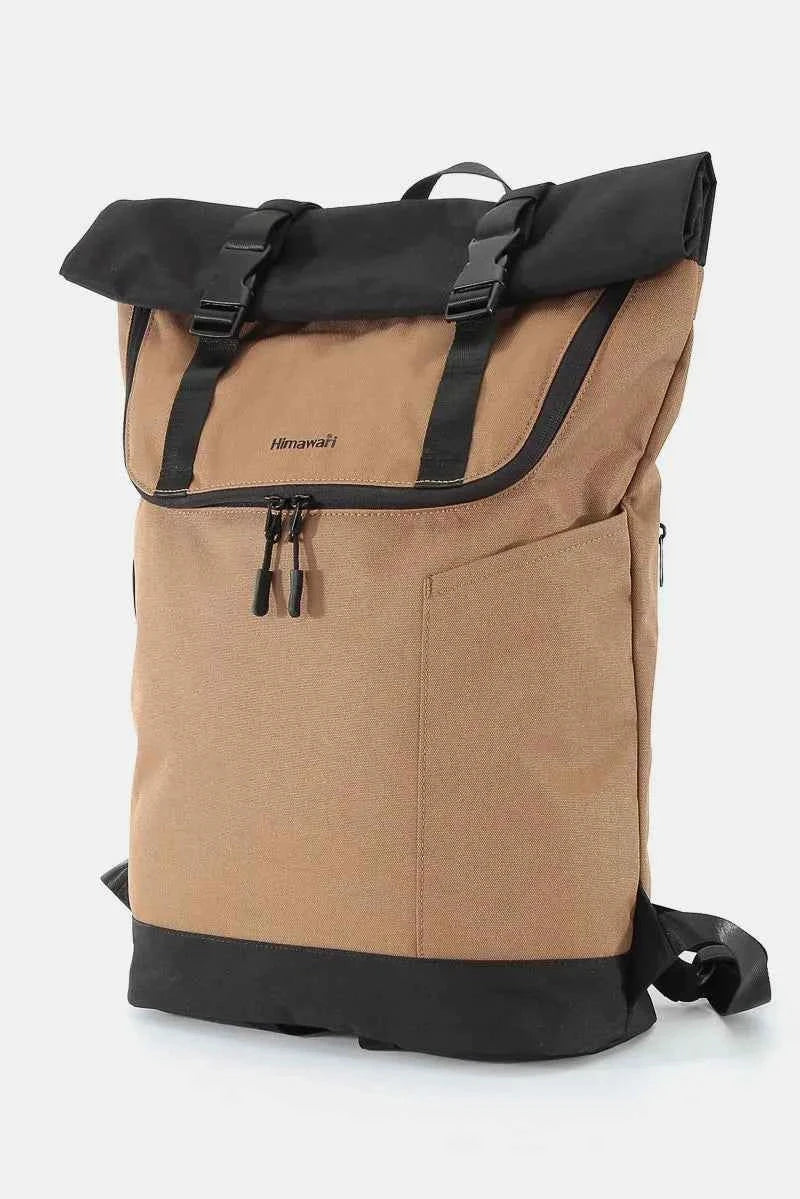 Himawari Contrast Waterproof Canvas Backpack Bag 6aa50992-1537-40e6-a6d1-d852d39a85c6-Max