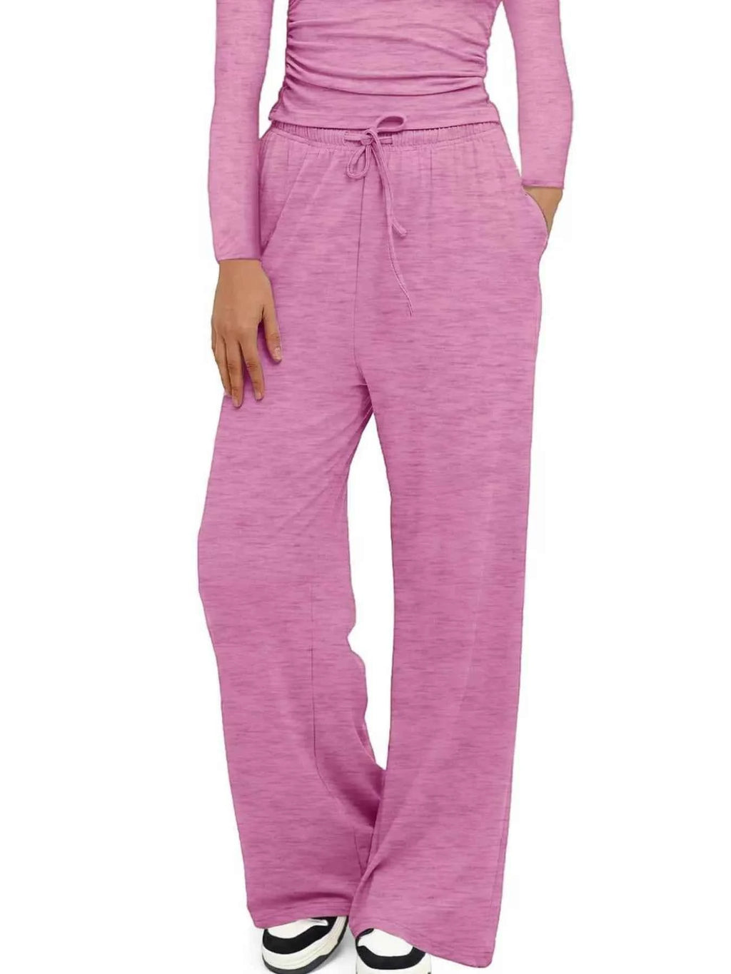 Round Neck Long Sleeve Top and Pants Set 6abba365-6247-4d35-95be-134c8c334017-Max-Origin