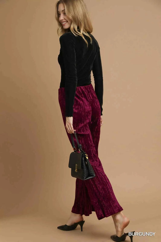 Velvet Pleated Wide Leg Pants 6acecb41-d632-4e92-9f40-ae556c095351-Max-Origin