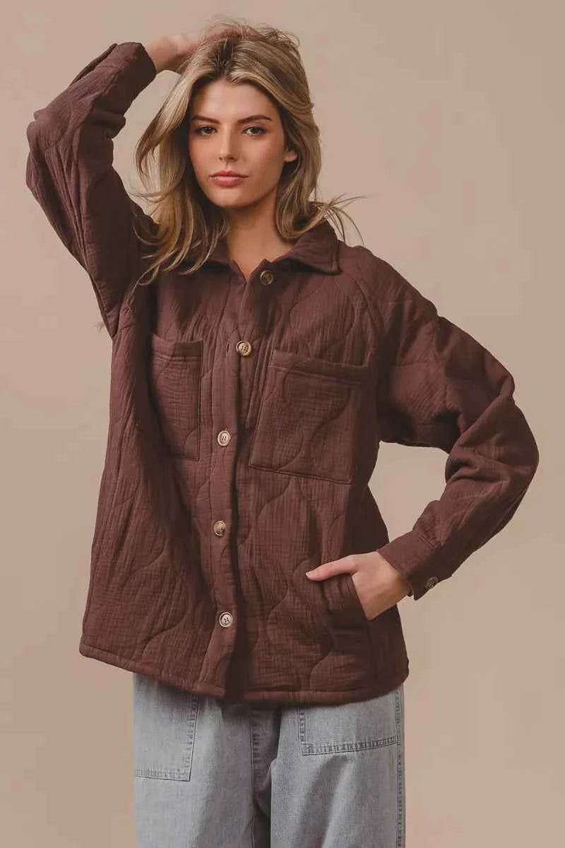 Quilted Wrinkle Gauze Long Sleeve Shacket 6acfc0fc18ad4539970f7f884e2cef28-Max-Origin