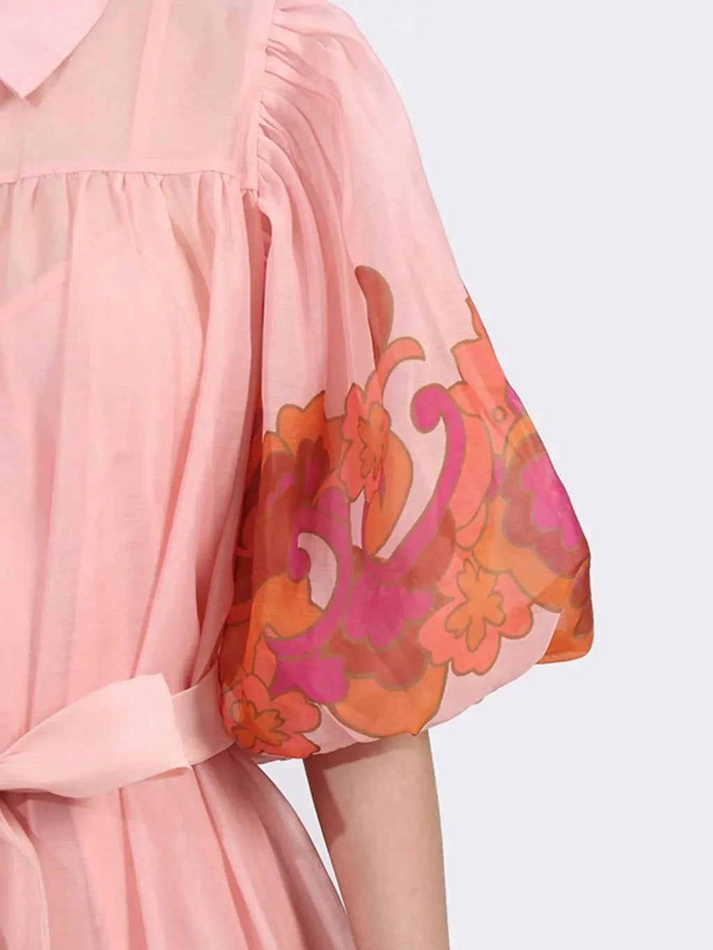 Button Front Puff Sleeve Dress 6ad74f48-6934-4025-a55a-c4d8a23cece6-Max-Origin