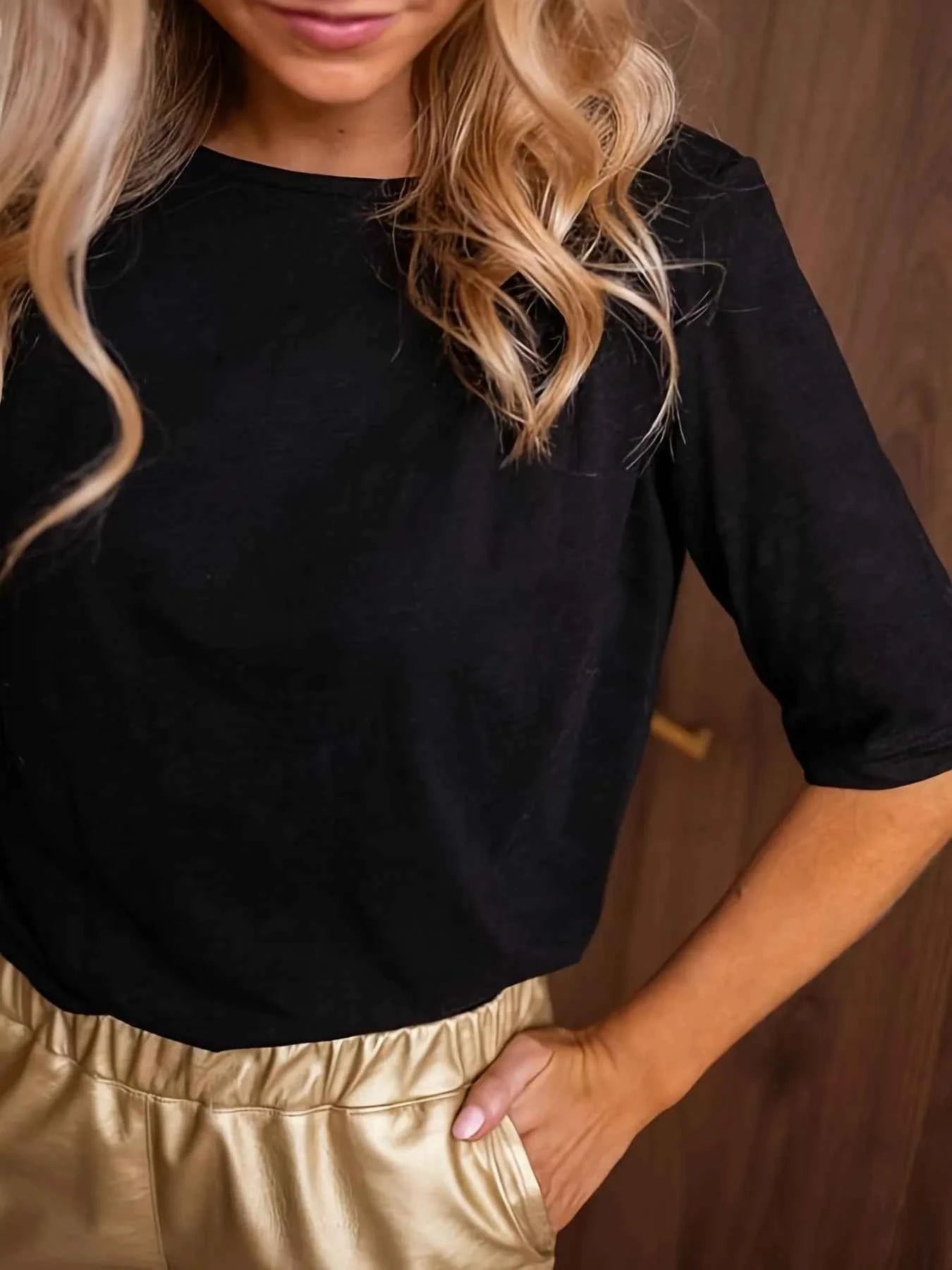 Lace Trim Open Back Tie Blouse 6ae9c6ae111441c4bd8bc60ba530c574-Max-Origin
