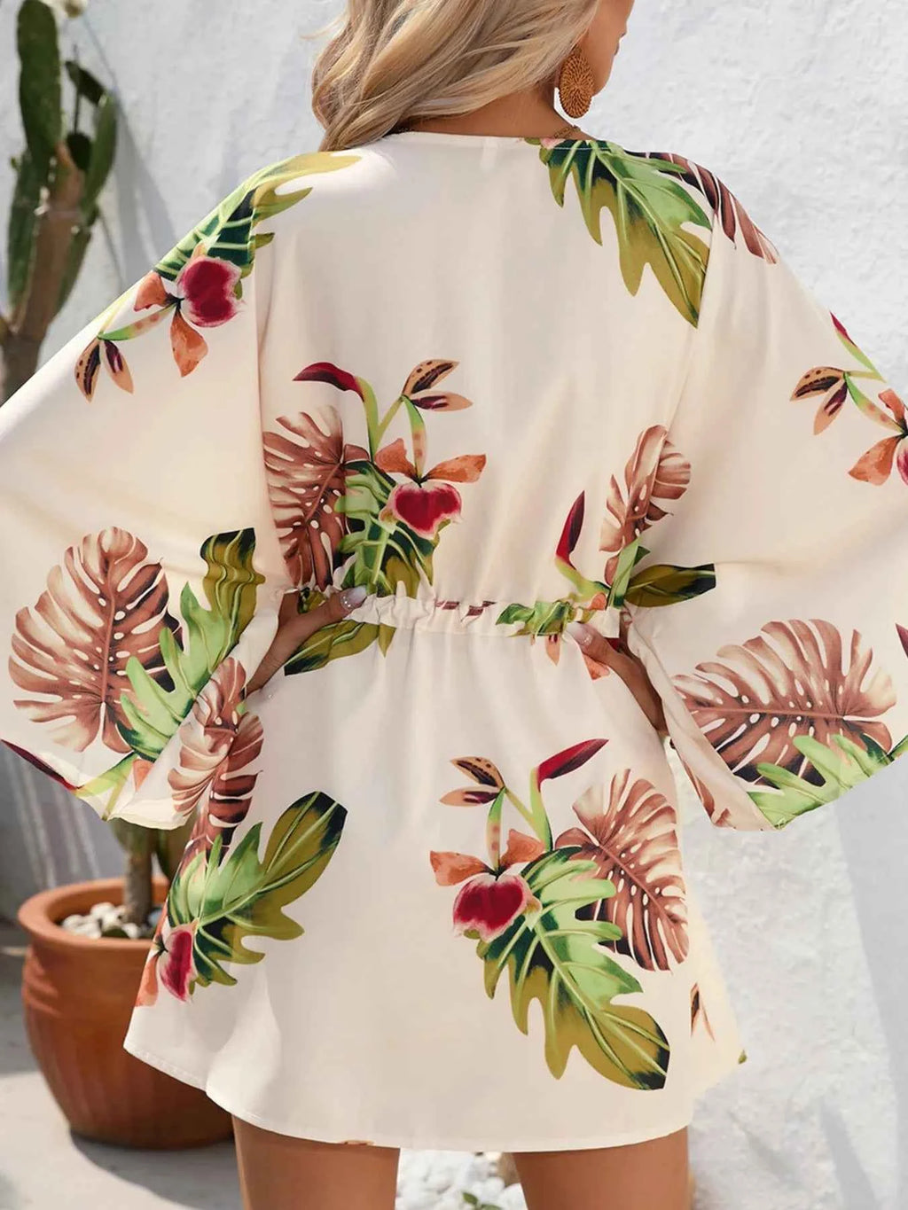 Color Block Drawstring Waist Button Up Dress 6b20444740a3414abc3af635be8a6b40-Max-Origin