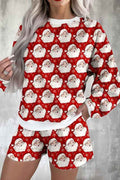 Ho Ho Ho Christmas Top and Shorts Set Red 6b4a714f-d7c1-465a-a01a-94c1fc93343d