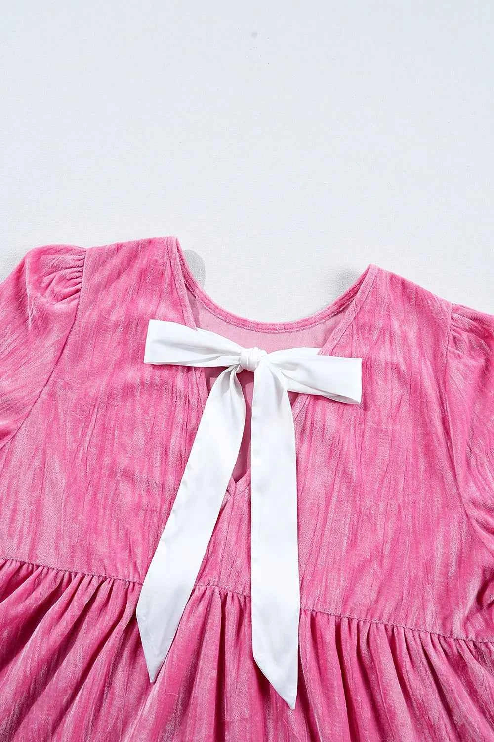 Tiered Flounce Sleeve Mini Dress 6b4e9a18-16f1-4113-9c94-61418c93a02f-Max-Origin