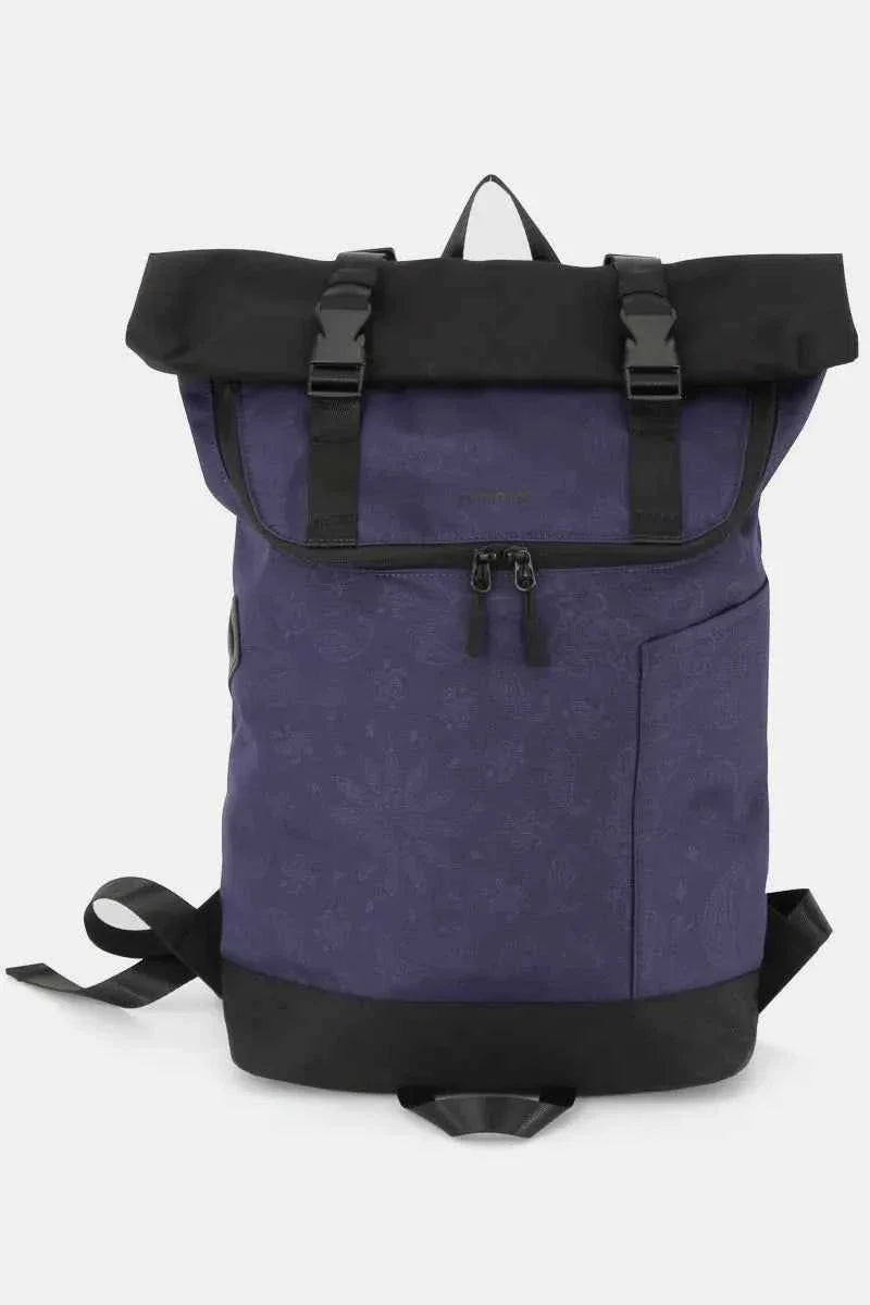 Himawari Contrast Waterproof Canvas Backpack Bag Navy One Size 6b6491aa-6e15-4914-8ed3-b1843b886533-Max
