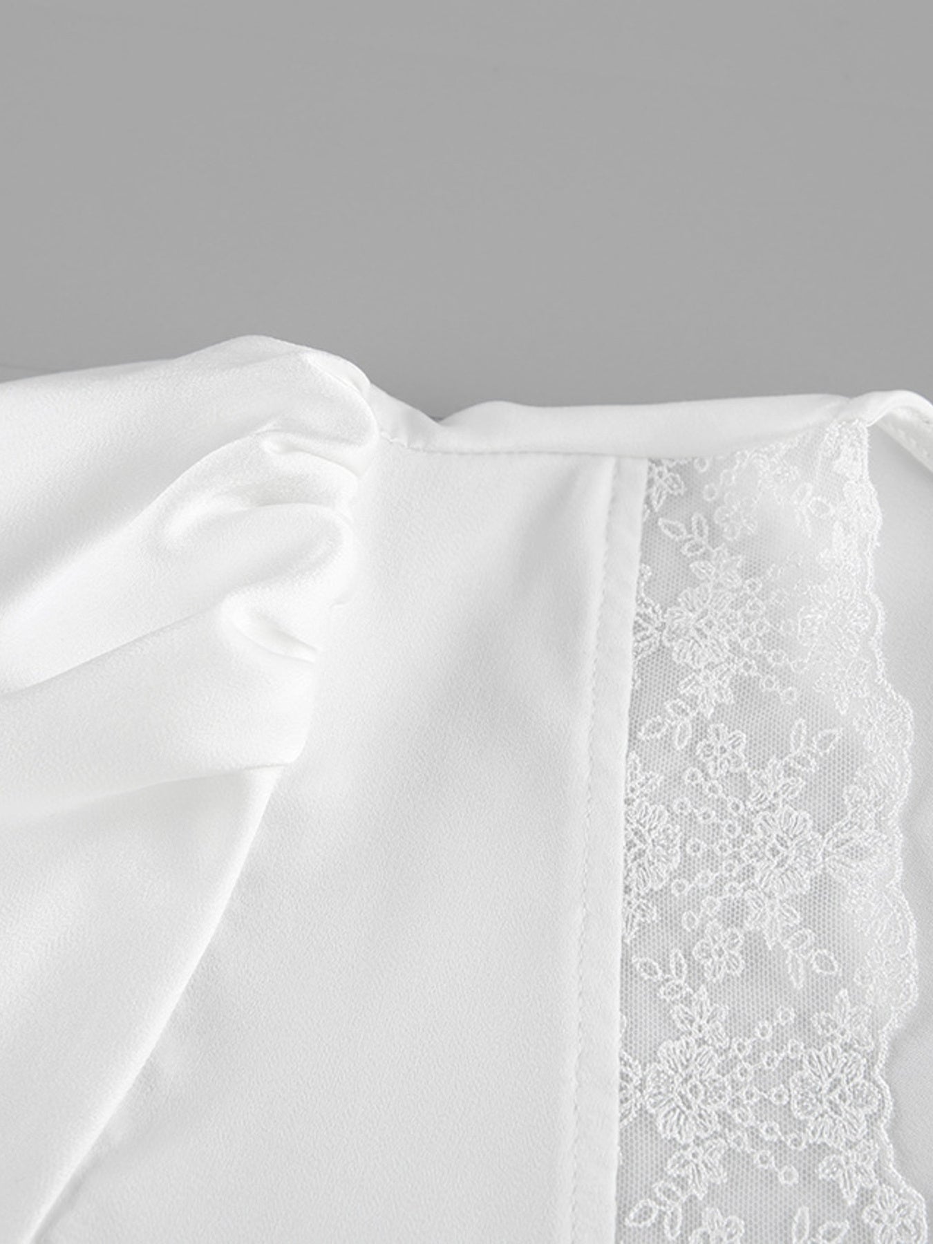 Lace Trimmed Top and Skirt Two-Piece Set 6b70025b8f234af2a02e38ac7daa2ad7-Max