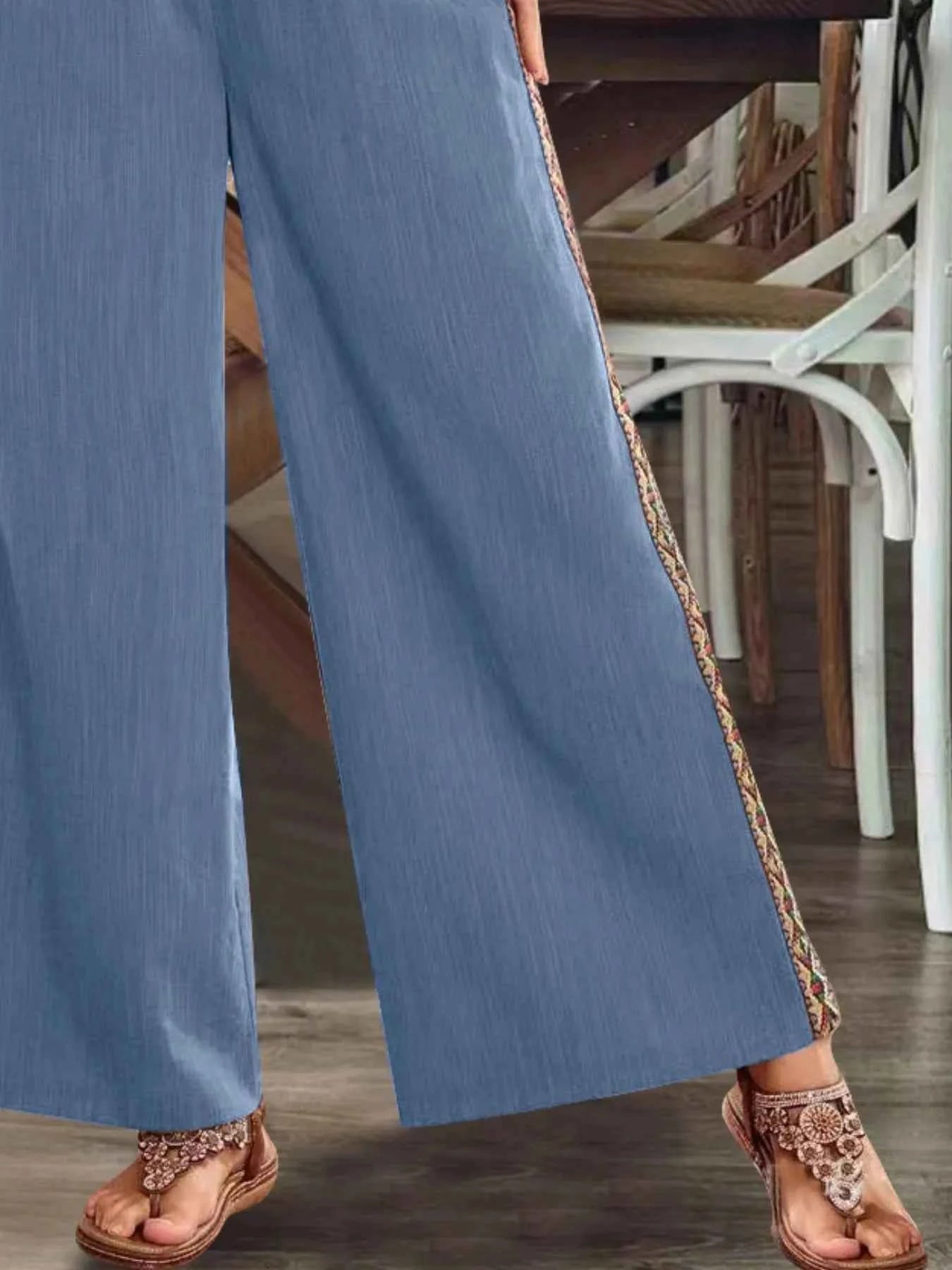 Bohemian Wide Leg Embroidered Side Stripe Pants 6b75b848-a5c0-4afd-86e1-cec6ce0341a1-Max-Origin